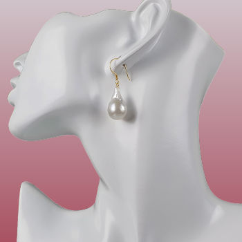 baroque drop earrings